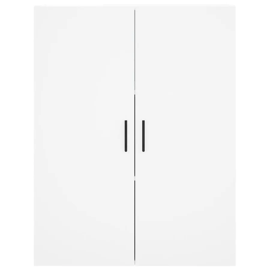 Buffet haut Blanc 69,5x34x180 cm Bois d'ingénierie - 6