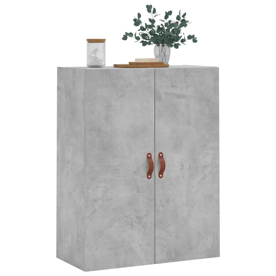 Armoire murale gris béton 69,5x34x90 cm - 4