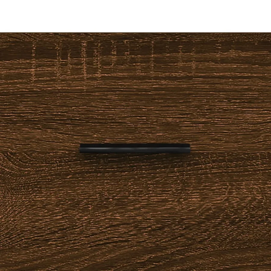 Buffet haut Chêne marron 69,5x34x180 cm Bois d'ingénierie - 10