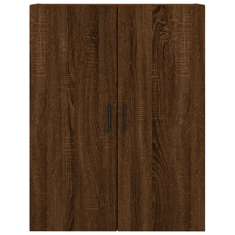Buffet haut Chêne marron 69,5x34x180 cm Bois d'ingénierie - 6