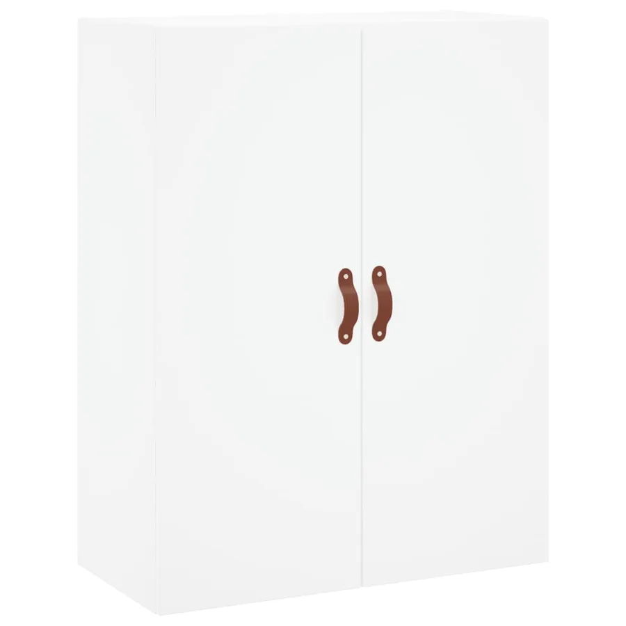 Buffet haut Blanc 69,5x34x180 cm Bois d'ingénierie - 4