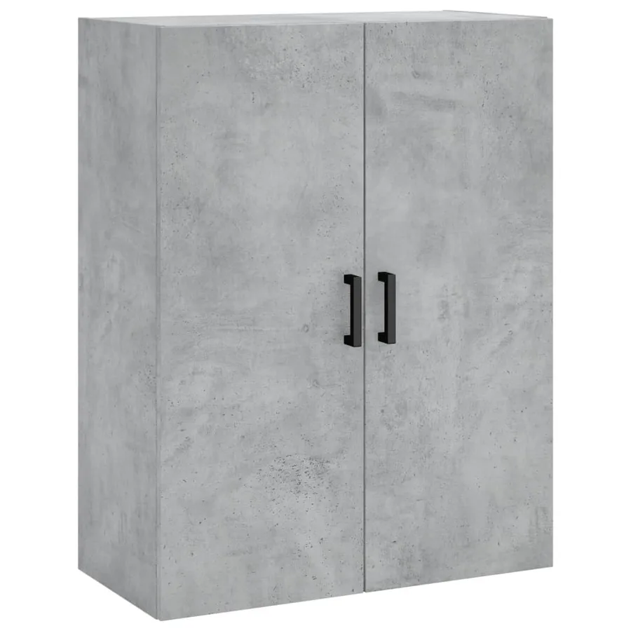Buffet haut Gris béton 69,5x34x180 cm Bois d'ingénierie - 5