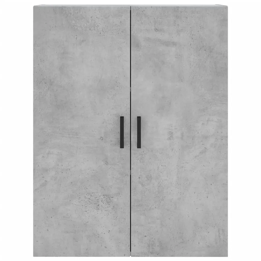 Buffet haut Gris béton 69,5x34x180 cm Bois d'ingénierie - 6