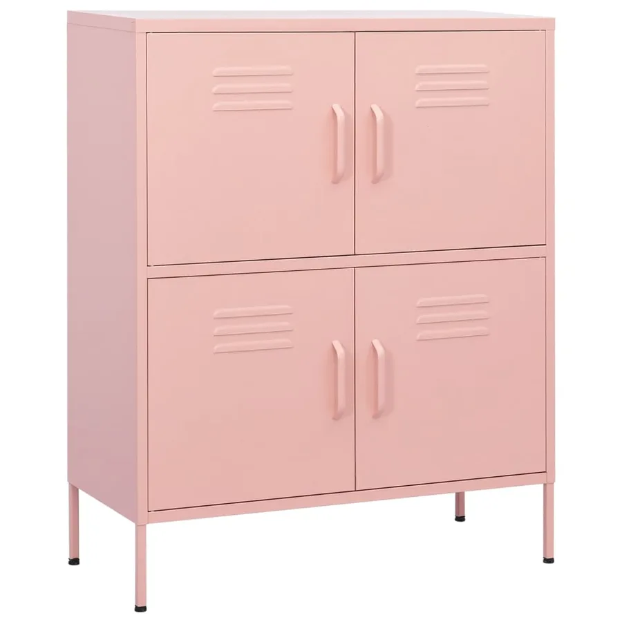 Armoire de rangement Rose 80x35x101,5 cm Acier - 2