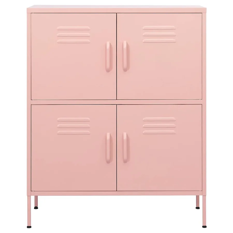 Armoire de rangement Rose 80x35x101,5 cm Acier - 3