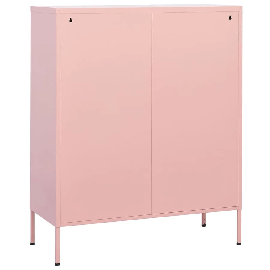 Armoire de rangement Rose 80x35x101,5 cm Acier - 5