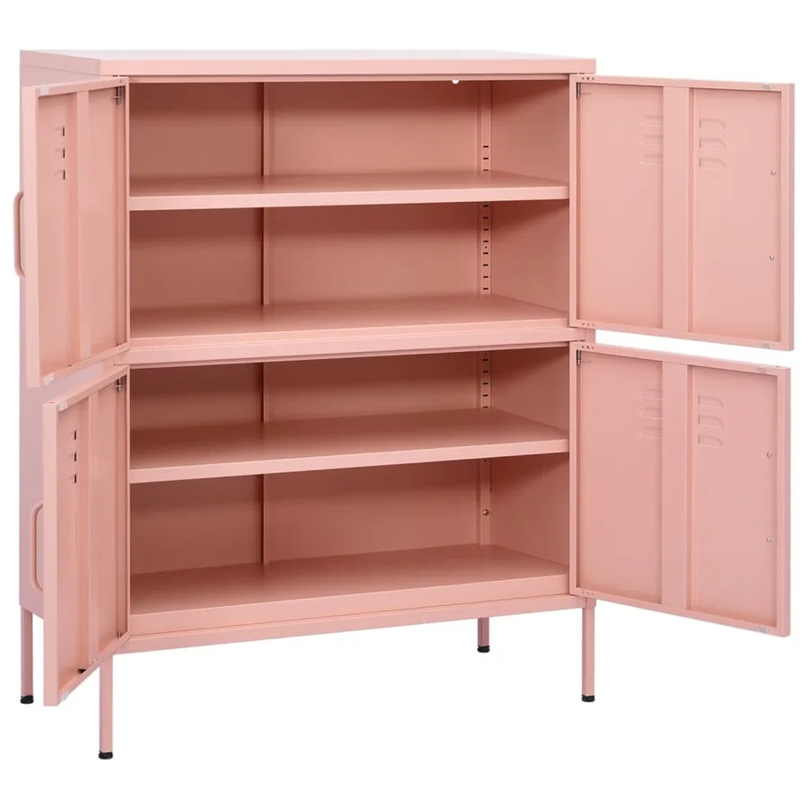 Armoire de rangement Rose 80x35x101,5 cm Acier - 6
