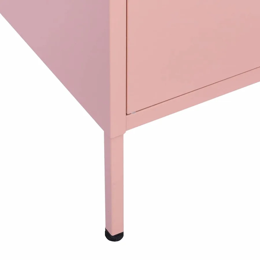 Armoire de rangement Rose 80x35x101,5 cm Acier - 8