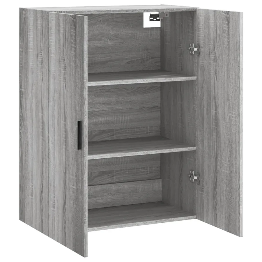 Armoire murale sonoma gris 69,5x34x90 cm - 6