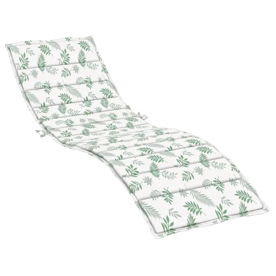 Coussin de chaise longue motif de feuilles tissu oxford - 2