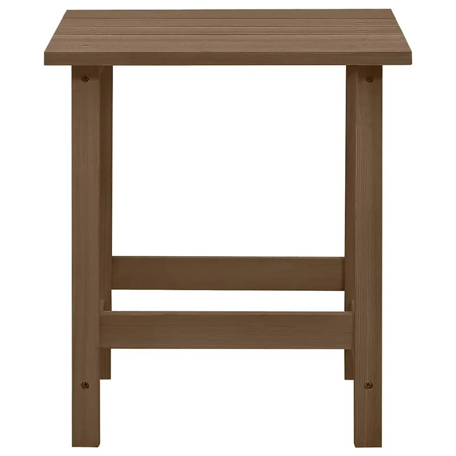 Chaise de jardin Adirondack avec pouf et table Sapin Marron - 13