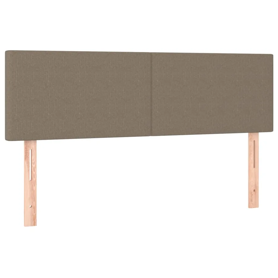 Sommier à lattes de lit avec matelas LED Taupe 140x200 cm Tissu - 7