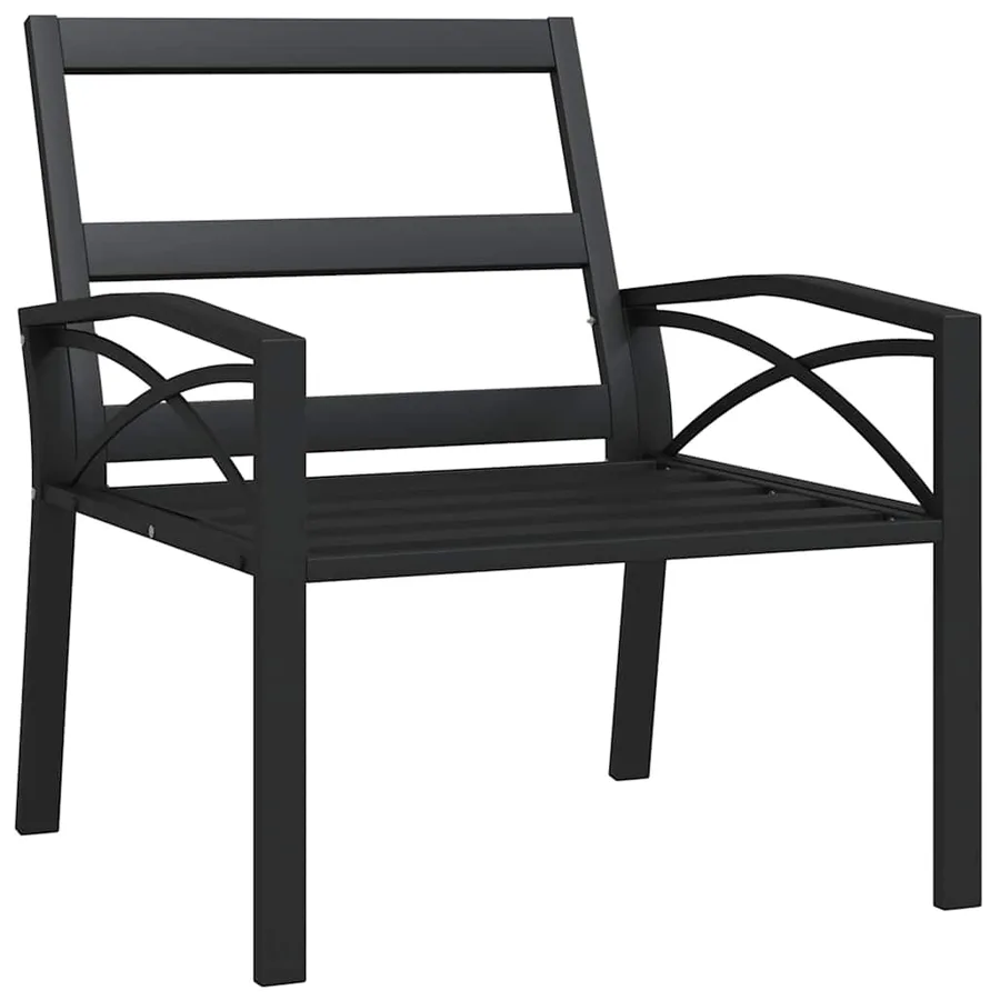 Chaises de jardin avec coussins gris lot de 2 68x76x79 cm acier - 5