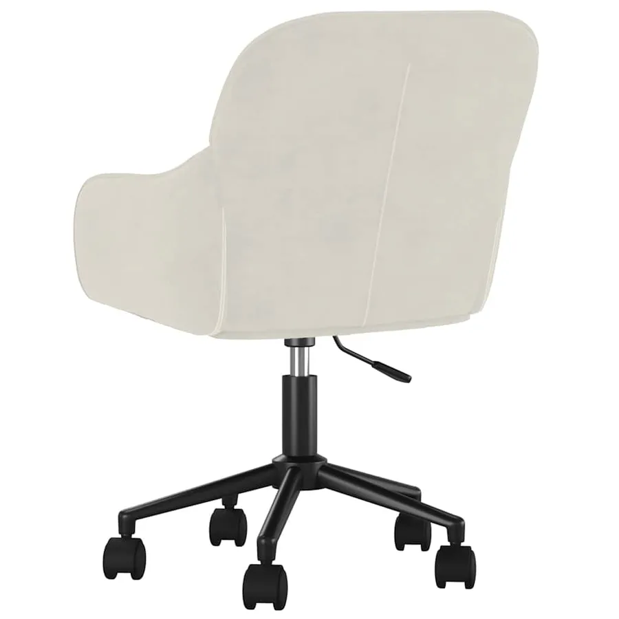Chaises pivotantes à manger lot de 2 Crème Velours - 6