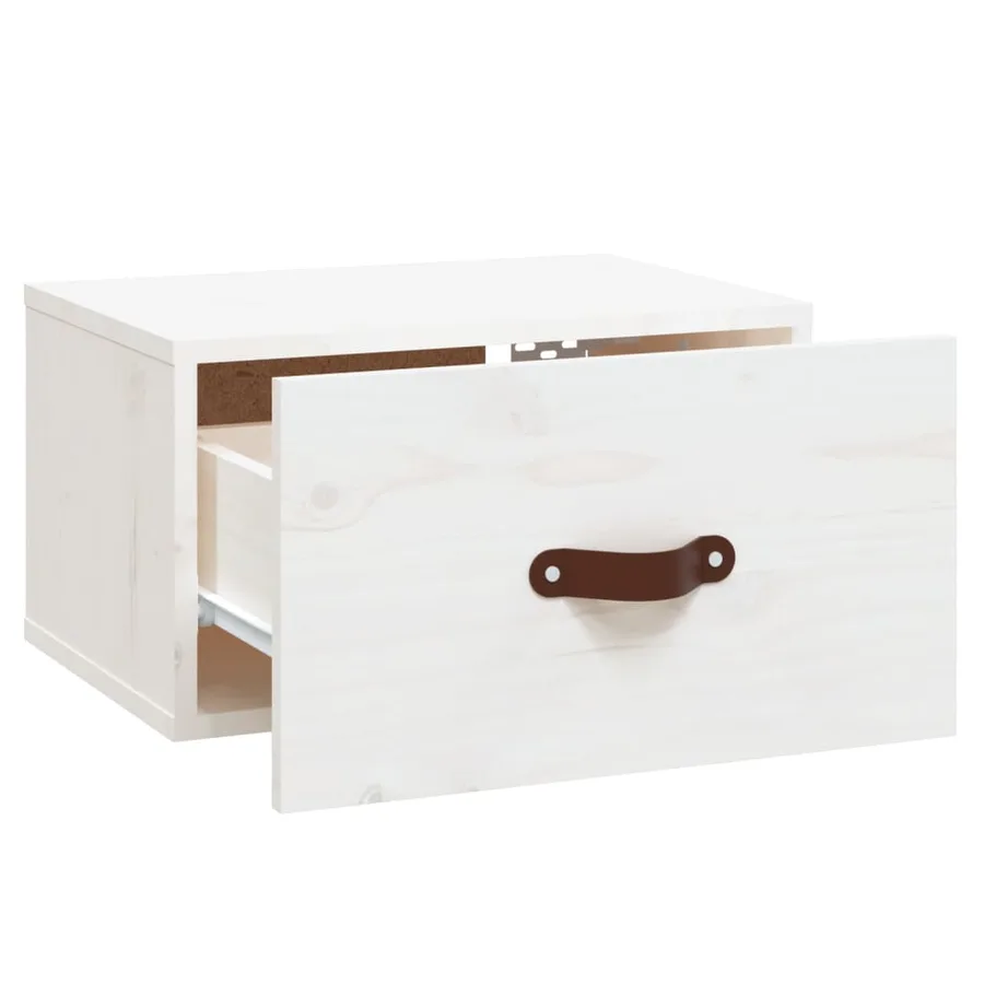 Tables de chevet murales 2 pcs Blanc 40x29,5x22 cm - 8