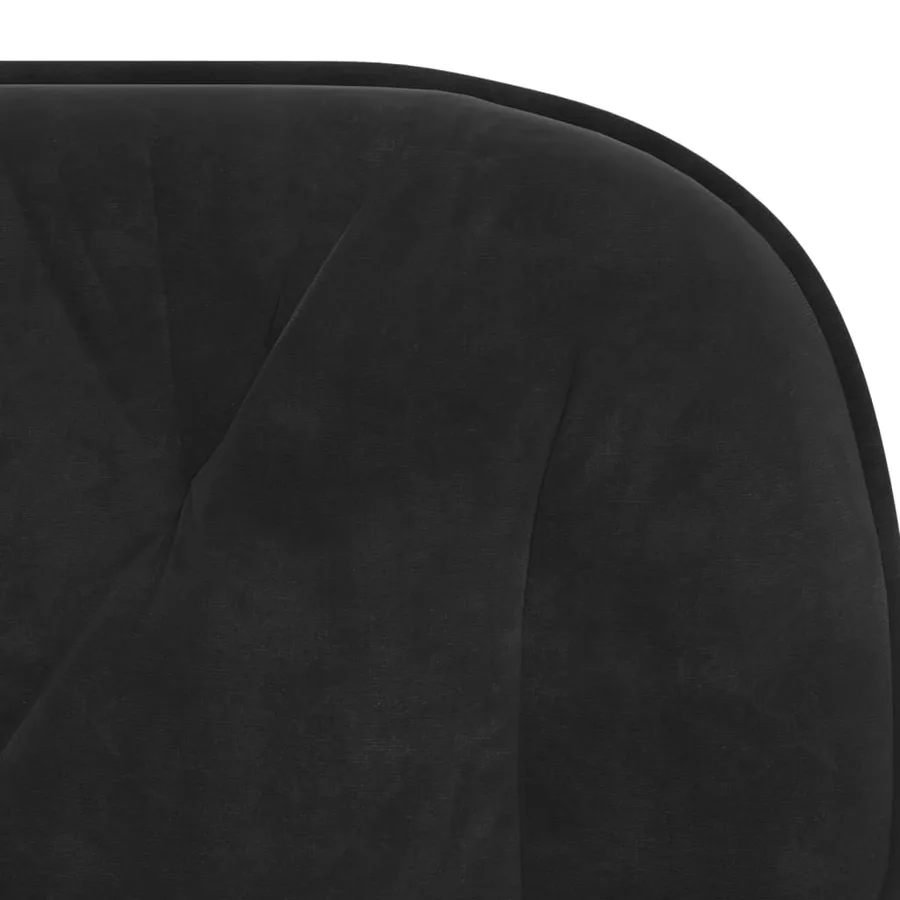 Chaises à manger lot de 2 Noir Velours - 7