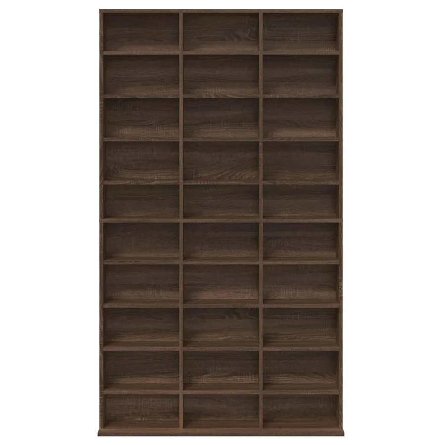 Armoire à CD Chêne marron 102x23x177,5 cm Bois d'ingénierie - 4