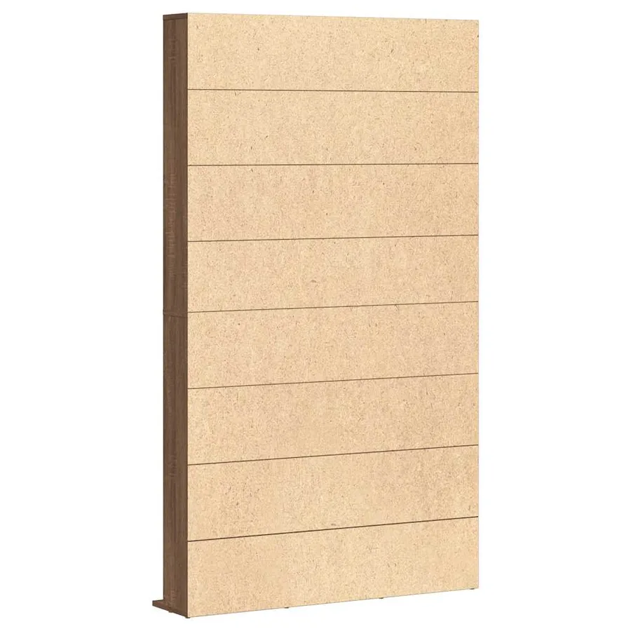 Armoire à CD Chêne marron 102x23x177,5 cm Bois d'ingénierie - 7