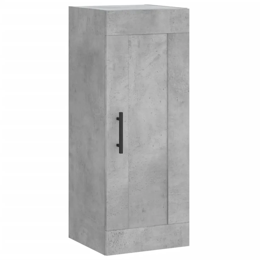 Armoire murale gris béton 34,5x34x90 cm bois d'ingénierie - 2