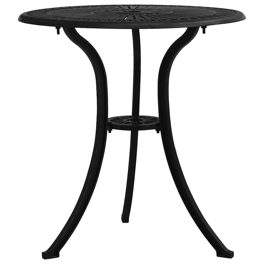 Ensemble de bistro 3 pcs Aluminium coulé Noir - 6