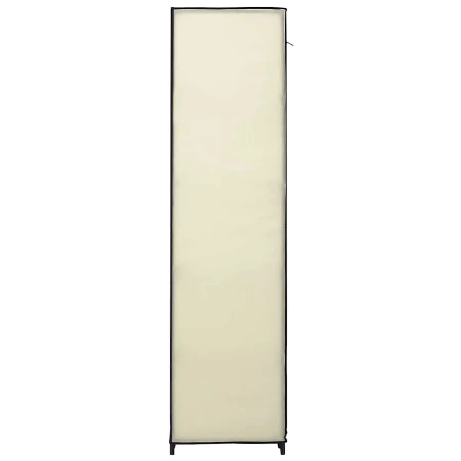 Garde-robes pliables 2 pcs Crème 110x45x175 cm Tissu - 6