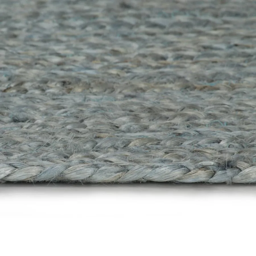 Tapis fait à la main Jute Rond 180 cm Vert olive - 3