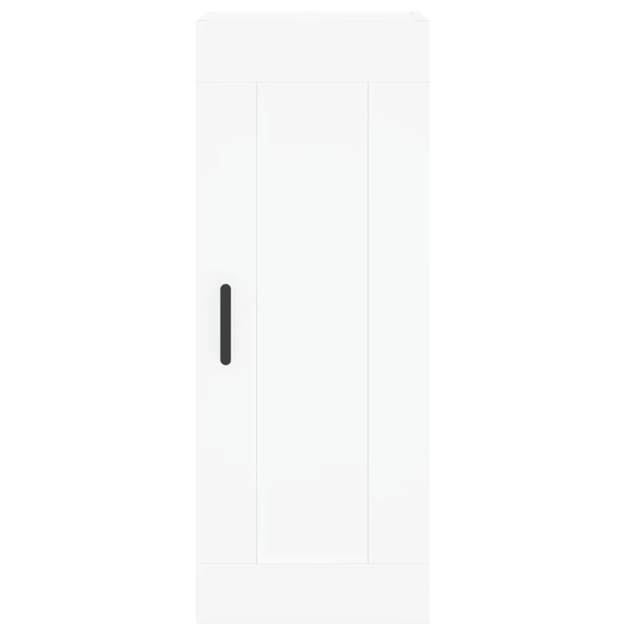 Buffet haut Blanc 34,5x34x180 cm Bois d'ingénierie - 7