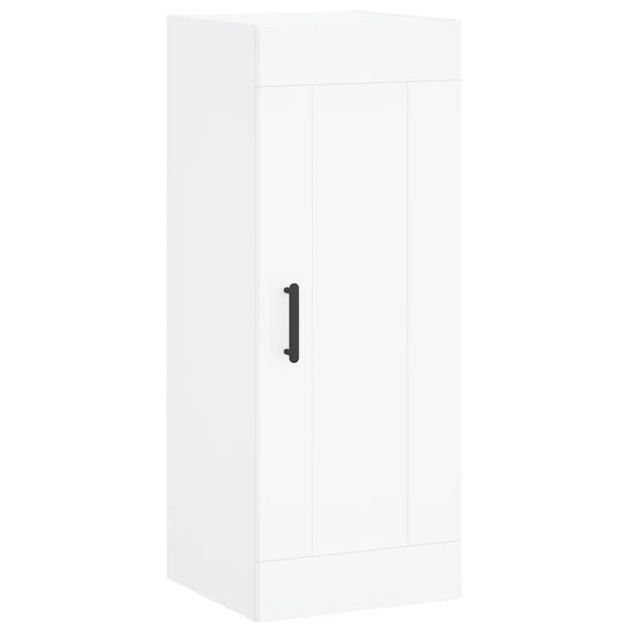 Buffet haut Blanc 34,5x34x180 cm Bois d'ingénierie - 8