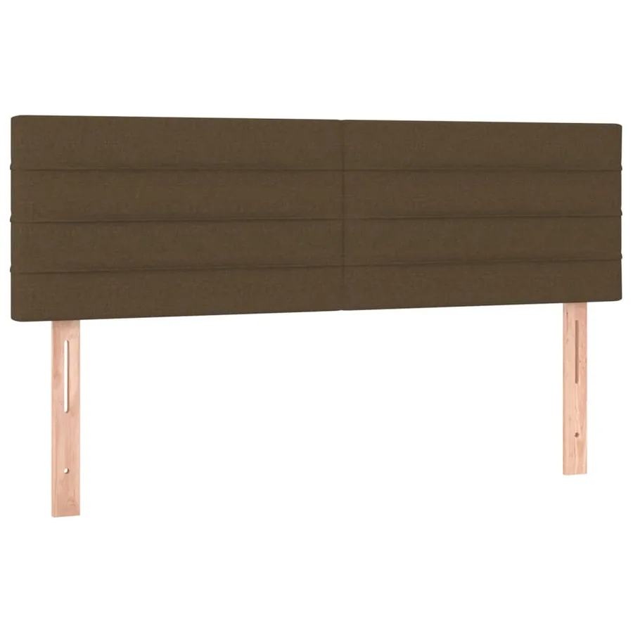 Sommier à lattes de lit avec matelas Marron foncé 140x190 cm - 6