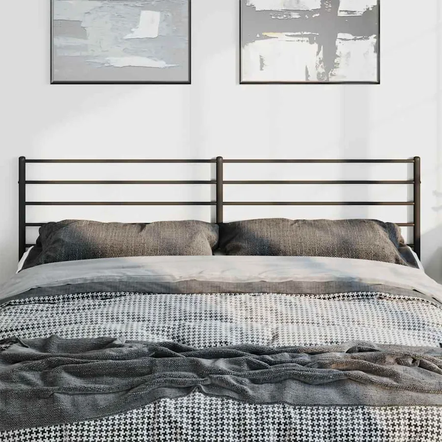 Tête de lit de remplacement métal noir 180 cm - 3