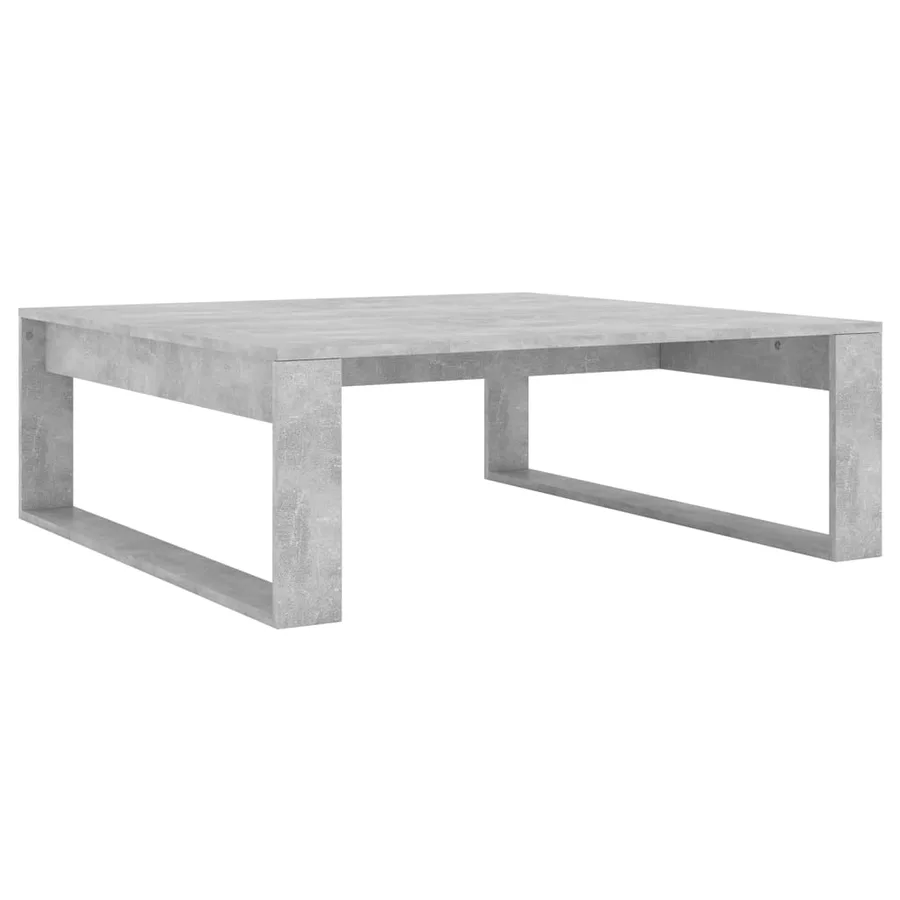 Table basse Gris béton 100x100x35 cm Bois d'ingénierie - 2
