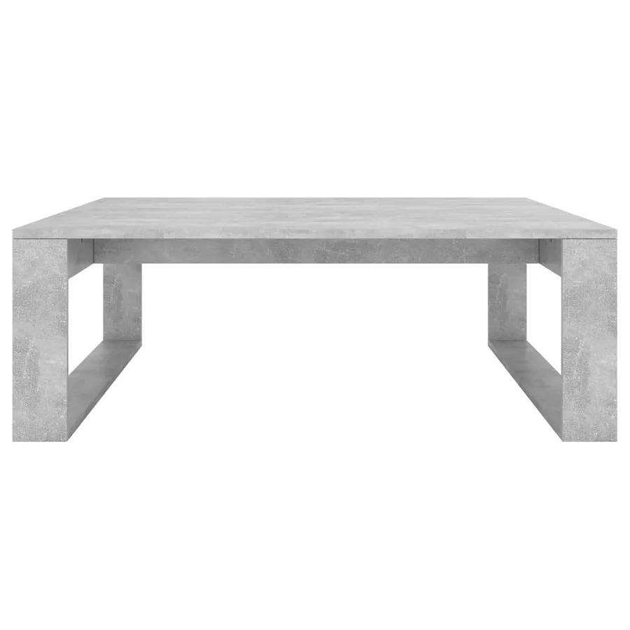 Table basse Gris béton 100x100x35 cm Bois d'ingénierie - 4