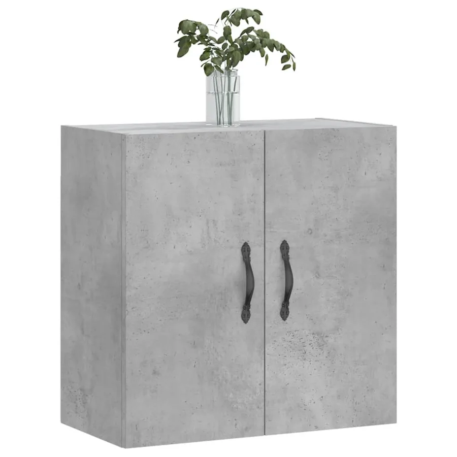 Armoire murale gris béton 60x31x60 cm bois d'ingénierie - 3