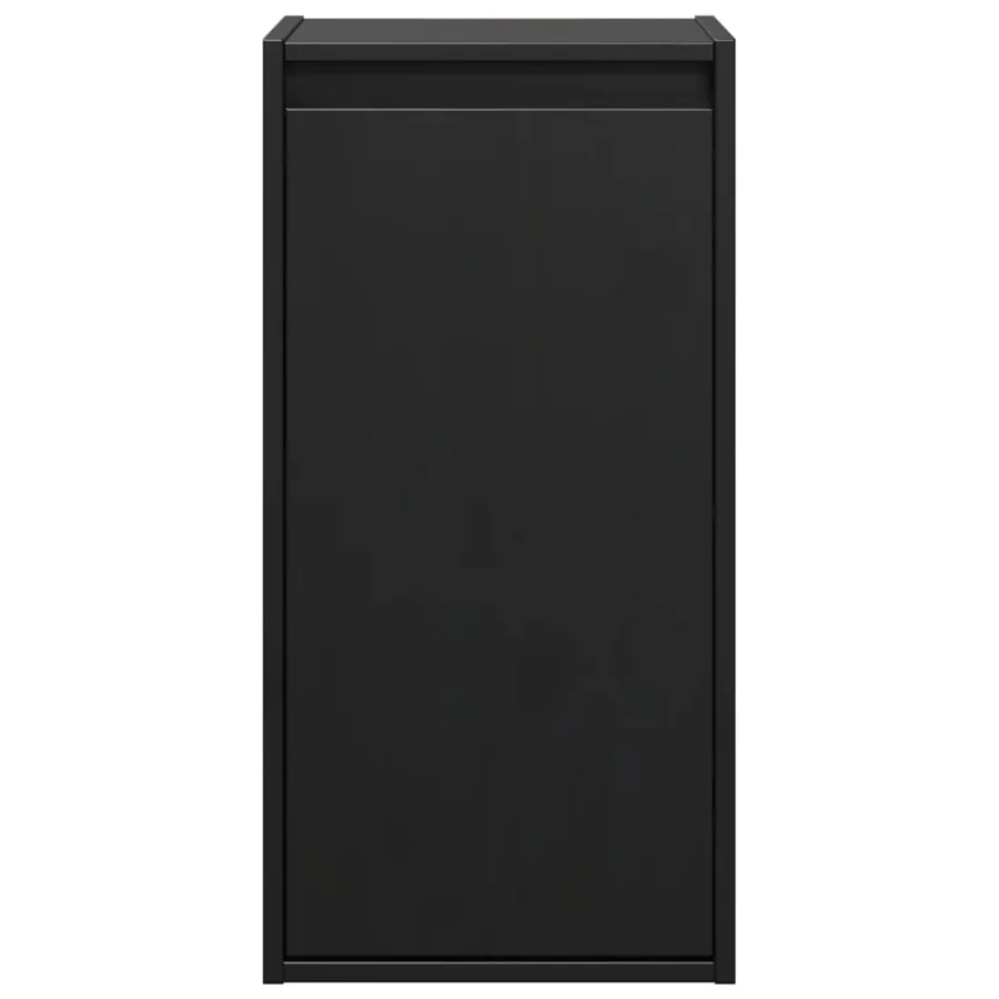 Armoires murales 2 pcs Noir 30x30x60 cm Bois de pin massif - 5