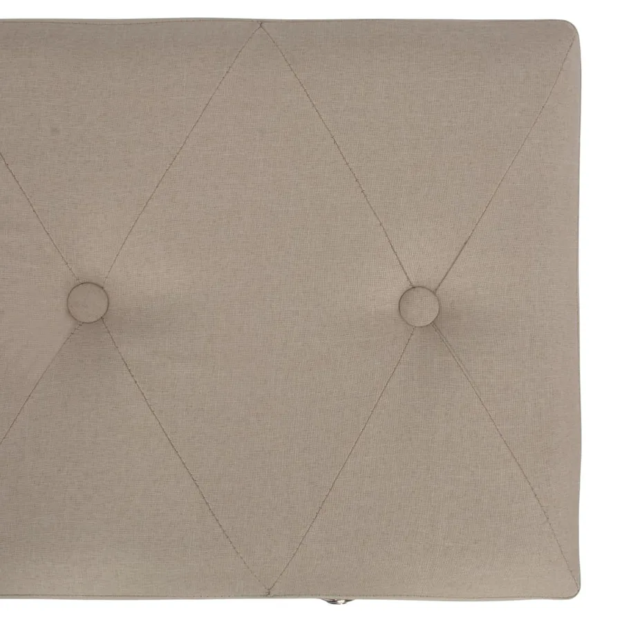 Tabourets de rangement lot de 3 Beige Tissu - 13