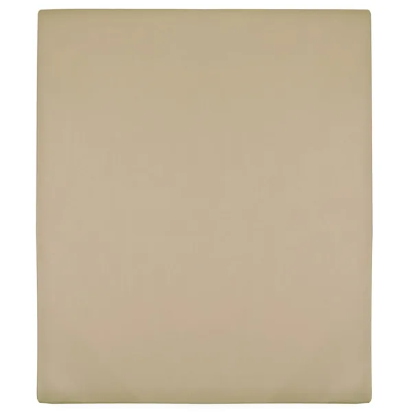 Draps-housses Jersey 2 pcs Taupe 140x200 cm Coton