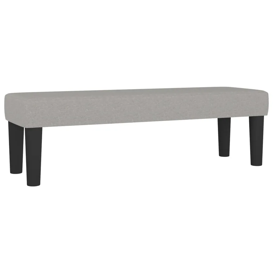 Sommier à lattes de lit avec matelas Gris clair 140x200cm Tissu - 8