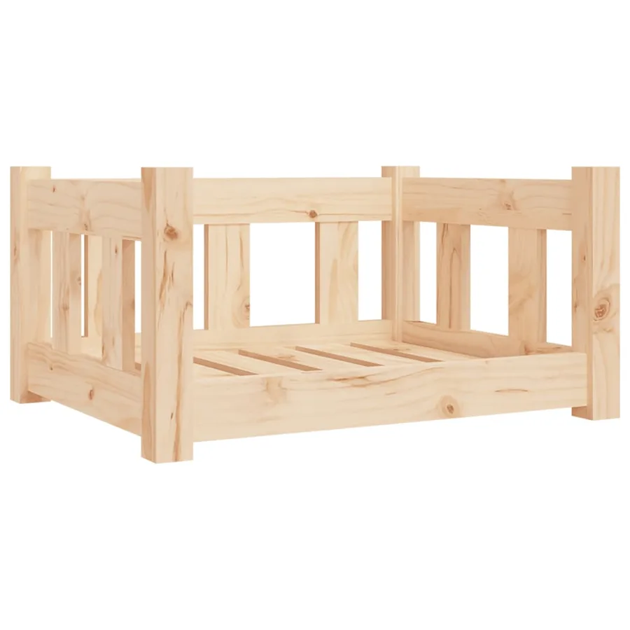 Lit pour chien 55,5x45,5x28 cm bois de pin solide - 2