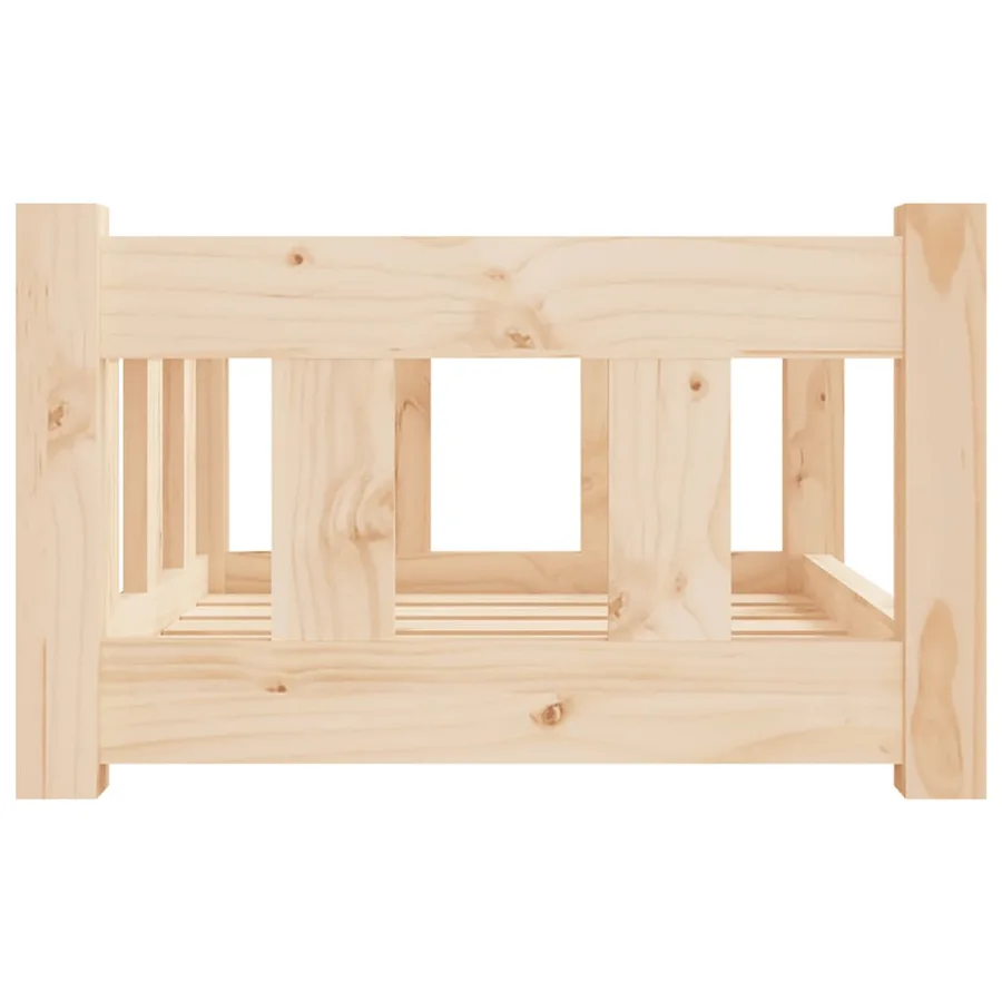 Lit pour chien 55,5x45,5x28 cm bois de pin solide - 4