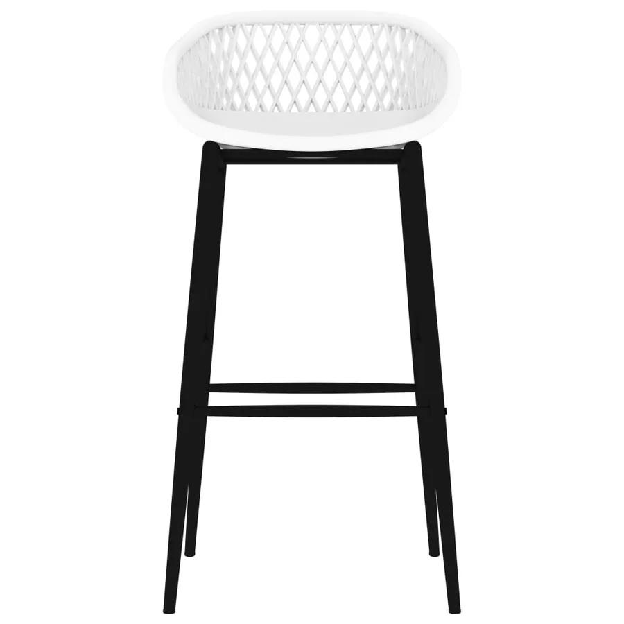 Chaises de bar lot de 2 blanc - 3