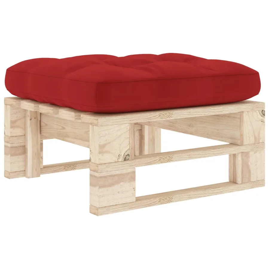 Pouf palette de jardin bois de pin imprégné - 2