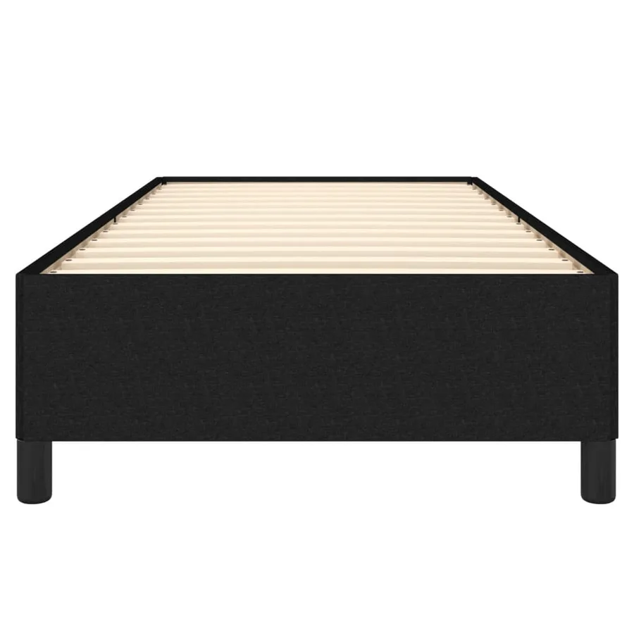 Cadre de lit sans matelas noir 100x200 cm tissu - 5