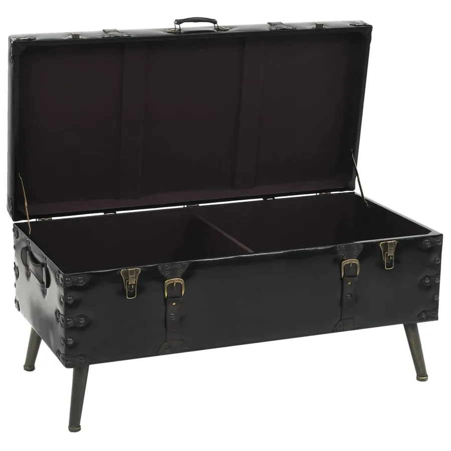 Table basse MDF et acier 102x51x48 cm - 5