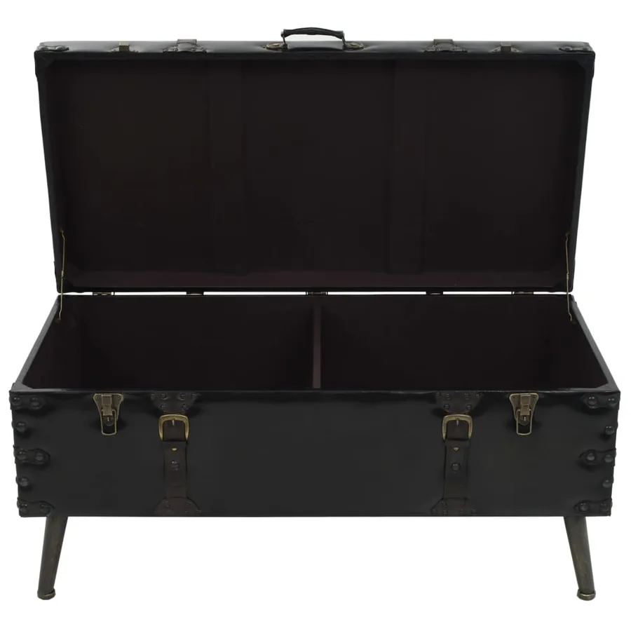 Table basse MDF et acier 102x51x48 cm - 6