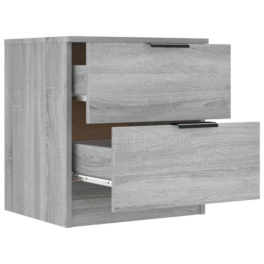 Tables de chevet 2 pcs Sonoma gris Bois d'ingénierie - 7