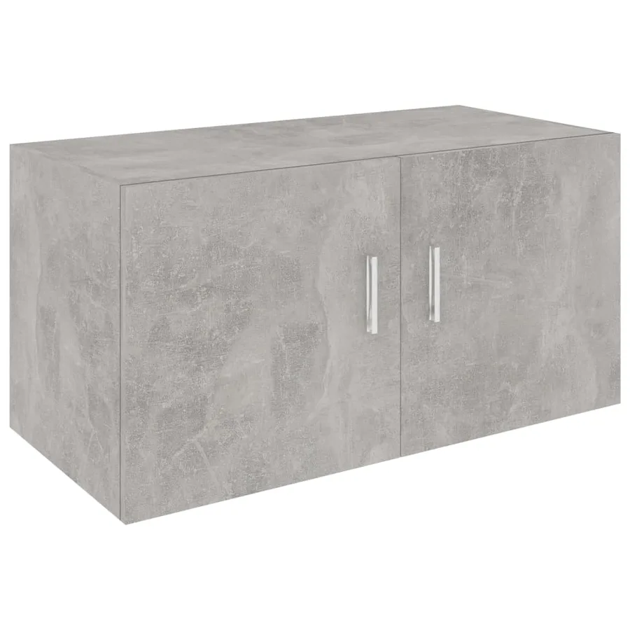 Armoire murale Gris béton 80x39x40 cm Bois d'ingénierie - 2