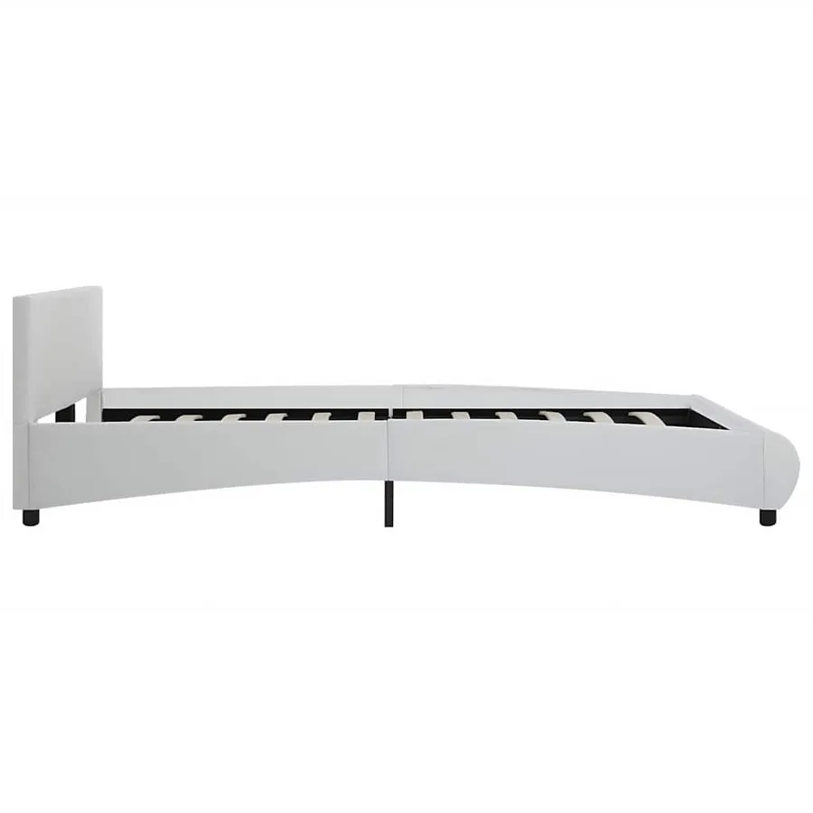 Cadre de lit avec LED sans matelas blanc 180x200 cm - 5