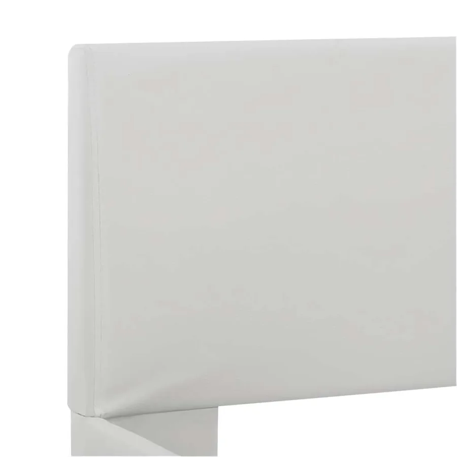 Cadre de lit avec LED sans matelas blanc 180x200 cm - 6