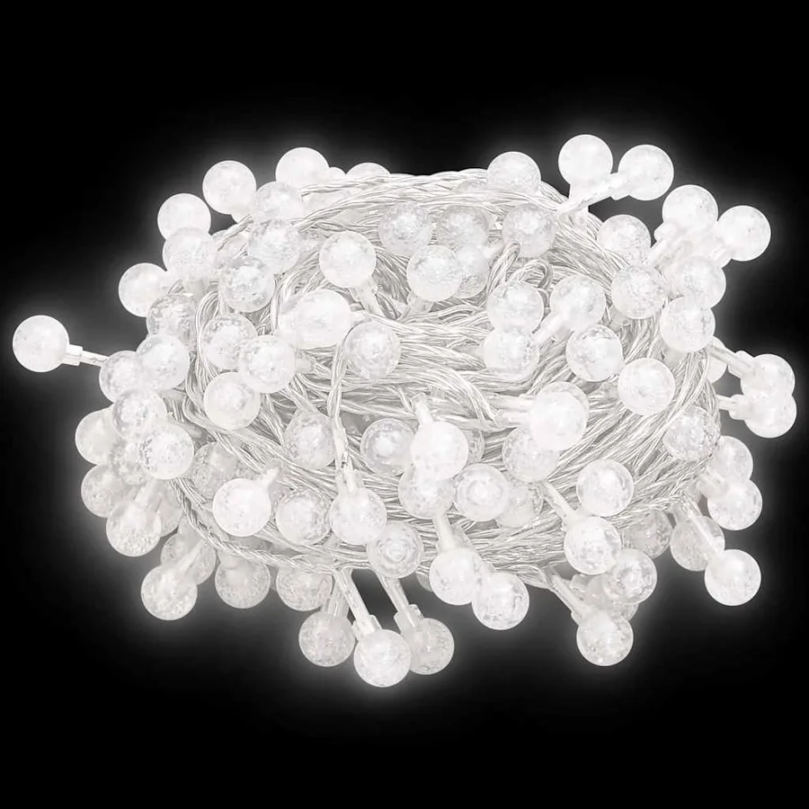 Guirlande lumineuse Globe 20 m 200 LED Blanc froid 8 fonctions - 8