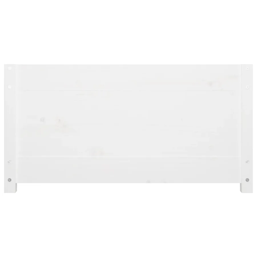 Lit de jour sans matelas blanc 90x200 cm bois de pin massif - 9